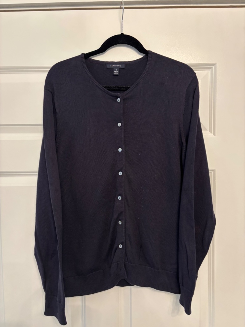Classic Navy Blue Cardigan 100% Supima Cotton